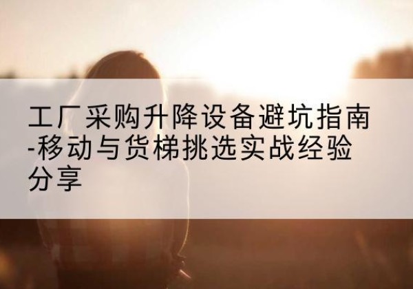 蒲城移动式升降机怎么选-工厂采购升降设备避坑指南-移动与货梯挑选实战经验分享